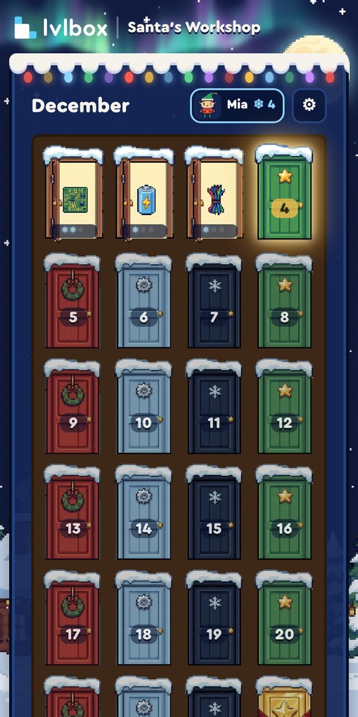 Calendar doors